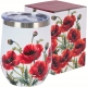 Stalowy Kubek termiczny 330 ml Termos na KAWĘ HERBATĘ - Flower POPPIES MAKI