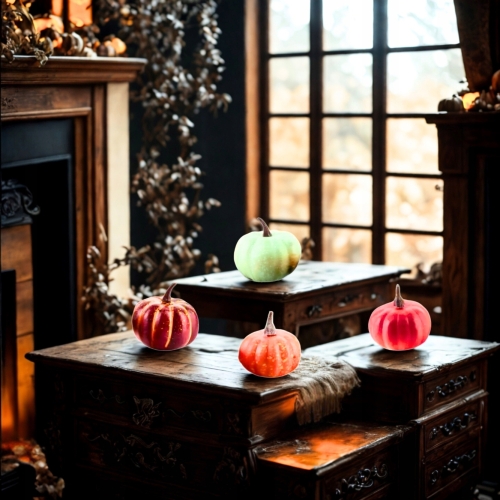 Ozdobna figurka DYNIA Komplet 10 sztuk - Dekoracja domu na Halloween
