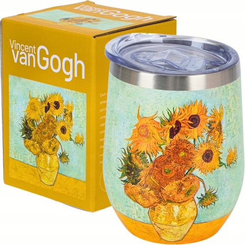 Kubek termiczny 330 ml Termos na KAWĘ HERBATĘ - SUNFLOWERS by Van Gogh