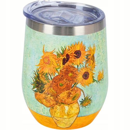 Kubek termiczny 330 ml Termos na KAWĘ HERBATĘ - SUNFLOWERS by Van Gogh