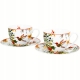 DWIE Porcelanowe Filiżanki 270 ml + Dzbanek 900 ml - Flower Classic KOLIBER