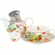 TEA FOR ONE Porcelanowy Dzbanek 350 ml z filiżanką - Flower Classic KOLIBER