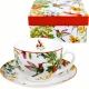 PORCELANOWA Filiżanka 250 ml ze spodkiem do KAWY HERBATY - LINNEA KOLIBER