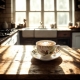 PORCELANOWA Filiżanka 250 ml ze spodkiem do KAWY HERBATY - LINNEA KOLIBER