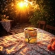 Kolorowy PORCELANOWY Kubek 450 ml do KAWY HERBATY KAKAO - MODERN TREE