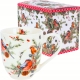 PORCELANOWY Kubek XXL 1000 ml do KAWY HERBATY na Święta - CHRISTMAS BIRDS