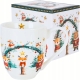 PORCELANOWY Kubek XXL 1000 ml do KAWY HERBATY na Święta - CHRISTMAS CUTIES
