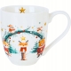 PORCELANOWY Kubek XXL 1000 ml do KAWY HERBATY na Święta - CHRISTMAS CUTIES