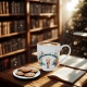 PORCELANOWY Kubek XXL 1000 ml do KAWY HERBATY na Święta - CHRISTMAS CUTIES