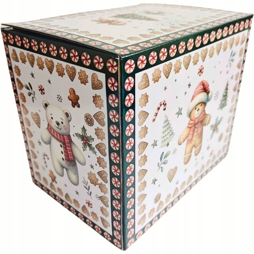 PORCELANOWY Kubek XXL 1000 ml do KAWY HERBATY na Święta - CHRISTMAS CUTIES