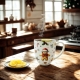 PORCELANOWY Kubek XXL 1000 ml do KAWY HERBATY na Święta - CHRISTMAS CUTIES