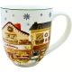PORCELANOWY Kubek XXL 1000 ml do KAWY HERBATY na Święta - CHRISTMAS CITY