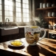 PORCELANOWY Kubek XXL 1000 ml do KAWY HERBATY na Święta - CHRISTMAS CITY