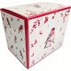 PORCELANOWY Kubek XXL 1000 ml do KAWY HERBATY na Święta - CHRISTMAS BIRDS
