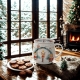 Kubek baryłka 430ml z Zaparzaczem do HERBATY ZIÓŁ - Święta CHRISTMAS CUTIES