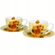 DWIE Porcelanowe Filiżanki 270 ml do KAWY HERBATY - SUNFLOWERS by Van Gogh