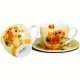 DWIE Porcelanowe Filiżanki 270 ml do KAWY HERBATY - SUNFLOWERS by Van Gogh