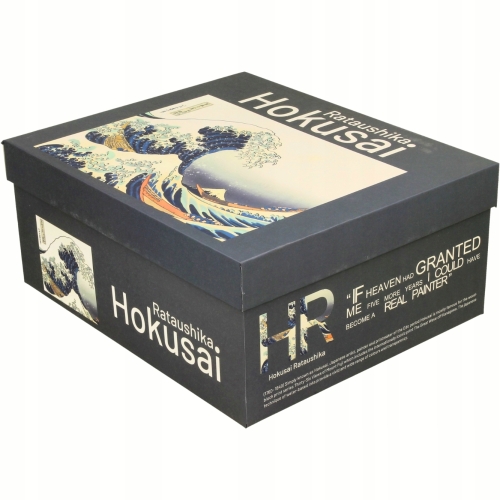 DWIE Porcelanowe Filiżanki 270 ml do KAWY HERBATY The GREAT WAVE by Hokusai