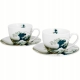 DWIE Porcelanowe Filiżanki 270 ml do KAWY HERBATY The GREAT WAVE by Hokusai