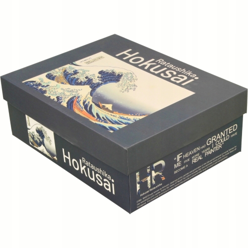 Dwie filiżanki 90 ml ze spodkami do KAWY ESPRESSO - THE GREAT WAVE Hokusai