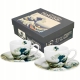 Dwie filiżanki 90 ml ze spodkami do KAWY ESPRESSO - THE GREAT WAVE Hokusai