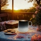 Ceramiczny Kubek do KAWY HERBATY KAKAO 400 ml Komplet 6 sztuk - LUNA LINE