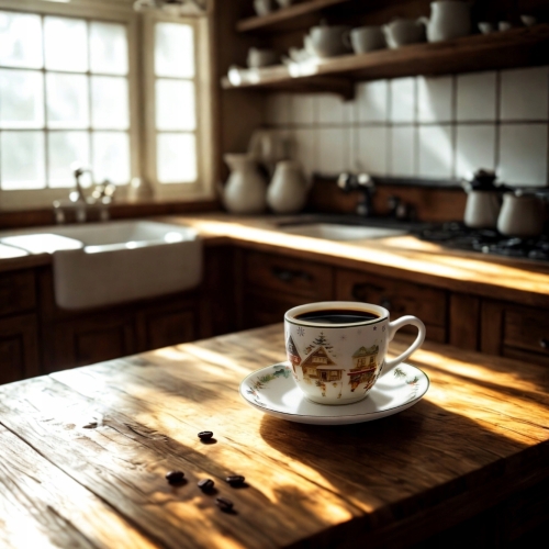 Na ŚWIĘTA Dwie PORCELANOWE filiżanki 90 ml do ESPRESSO - CHRISTMAS VILLAGE