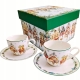 Na ŚWIĘTA Dwie PORCELANOWE filiżanki 90 ml do ESPRESSO - CHRISTMAS VILLAGE