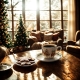Na ŚWIĘTA Dwie PORCELANOWE filiżanki 90 ml do ESPRESSO - CHRISTMAS VILLAGE