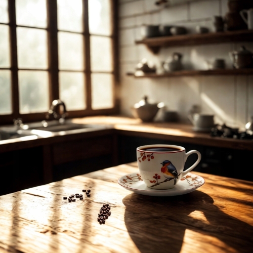 Na ŚWIĘTA Dwie PORCELANOWE filiżanki 90 ml do ESPRESSO - CHRISTMAS BIRDS