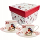 Na ŚWIĘTA Dwie PORCELANOWE filiżanki 90 ml do ESPRESSO - CHRISTMAS BIRDS