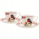 Na ŚWIĘTA Dwie PORCELANOWE filiżanki 90 ml do ESPRESSO - CHRISTMAS BIRDS