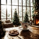 Na ŚWIĘTA Dwie PORCELANOWE filiżanki 90 ml do ESPRESSO - CHRISTMAS BIRDS