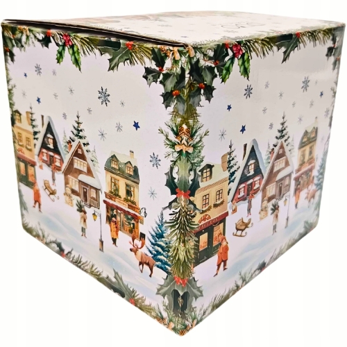 Na Święta TEA FOR ONE Dzbanek 350 ml z filiżanką - CHRISTMAS VILLAGE WIOSKA