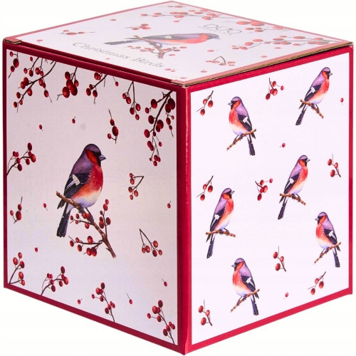 PREZENT Na Święta TEA FOR ONE Dzbanek 350 ml z filiżanką - CHRISTMAS BIRDS